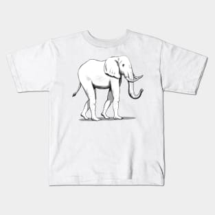 Elephant With Human Feet Kids T-Shirt